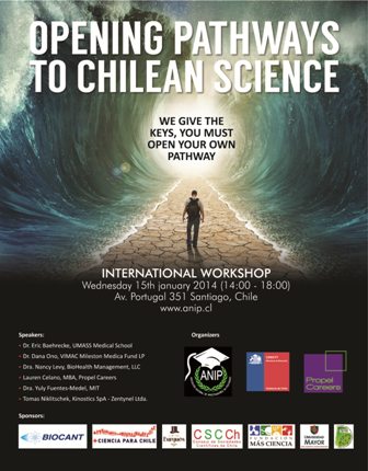 Workshop ANIP 15 Enero 2014: “Opening Pathways to Chilean Science”