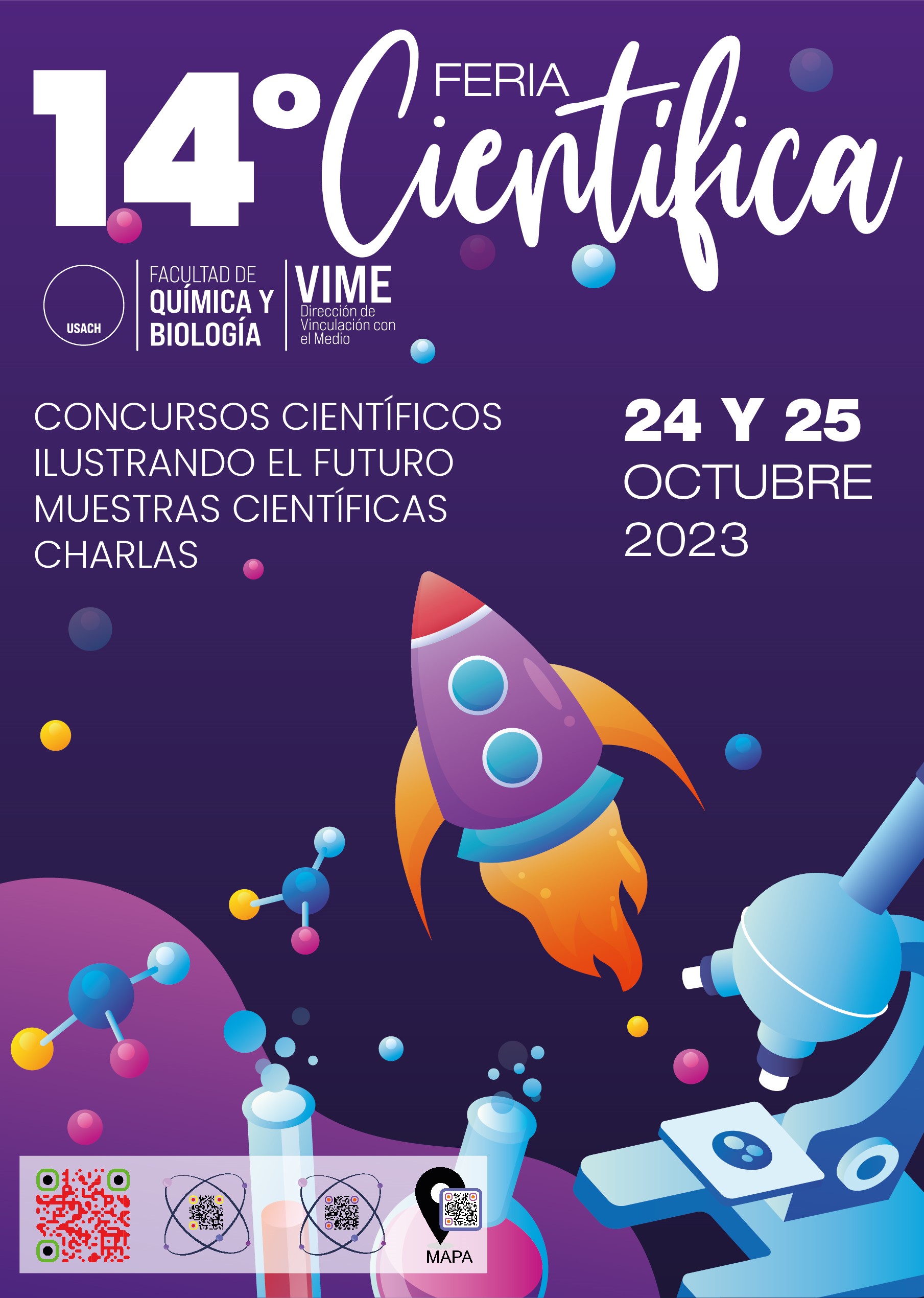 imagen Facultad de Química y Biología espera más de dos mil personas en su 14° Feria Científica