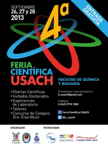  4° Feria científica Usach reunirá a estudiantes y a sus familias en torno a la ciencia
