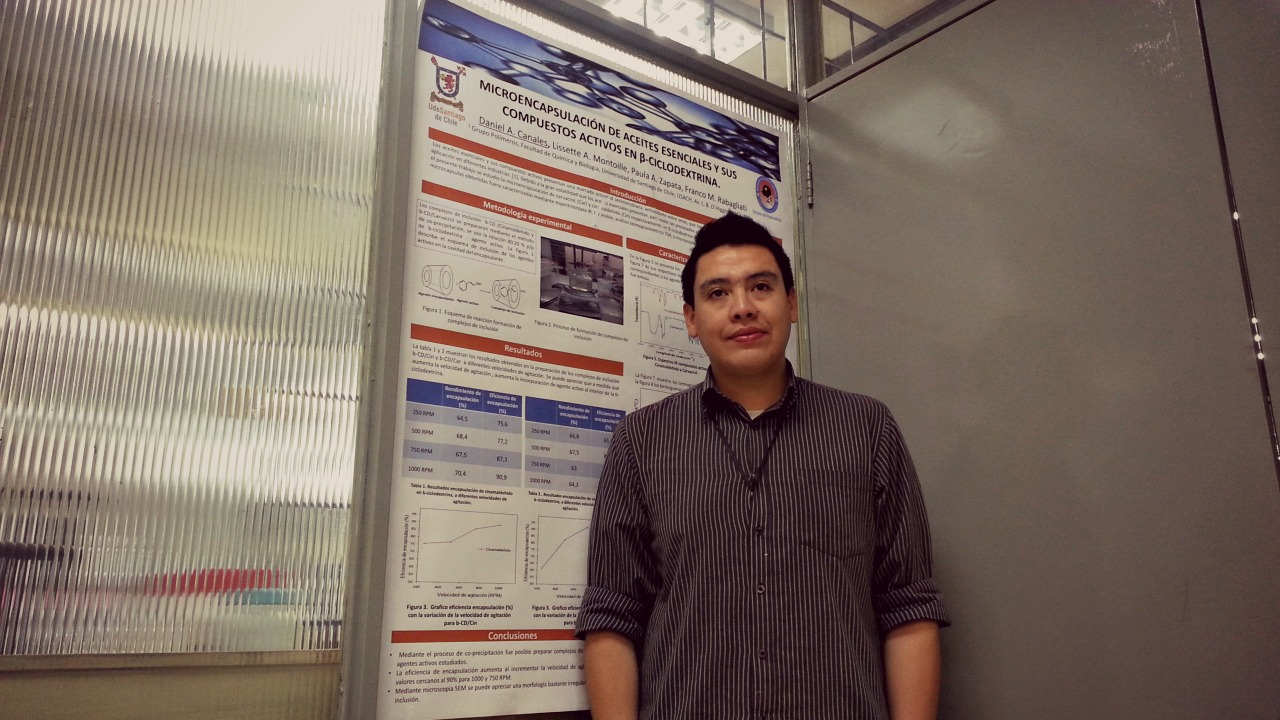 Estudiante de postgrado distinguido en Coloquio Macromoléculas