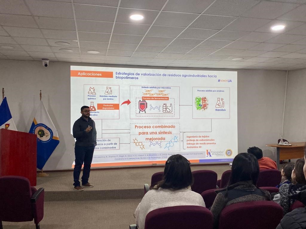 imagen Dr. Carlos Grande Tovar de la Universidad del Atlántico presenta sus investigaciones sobre las aplicaciones alimentarias y biomédicas del quitosano