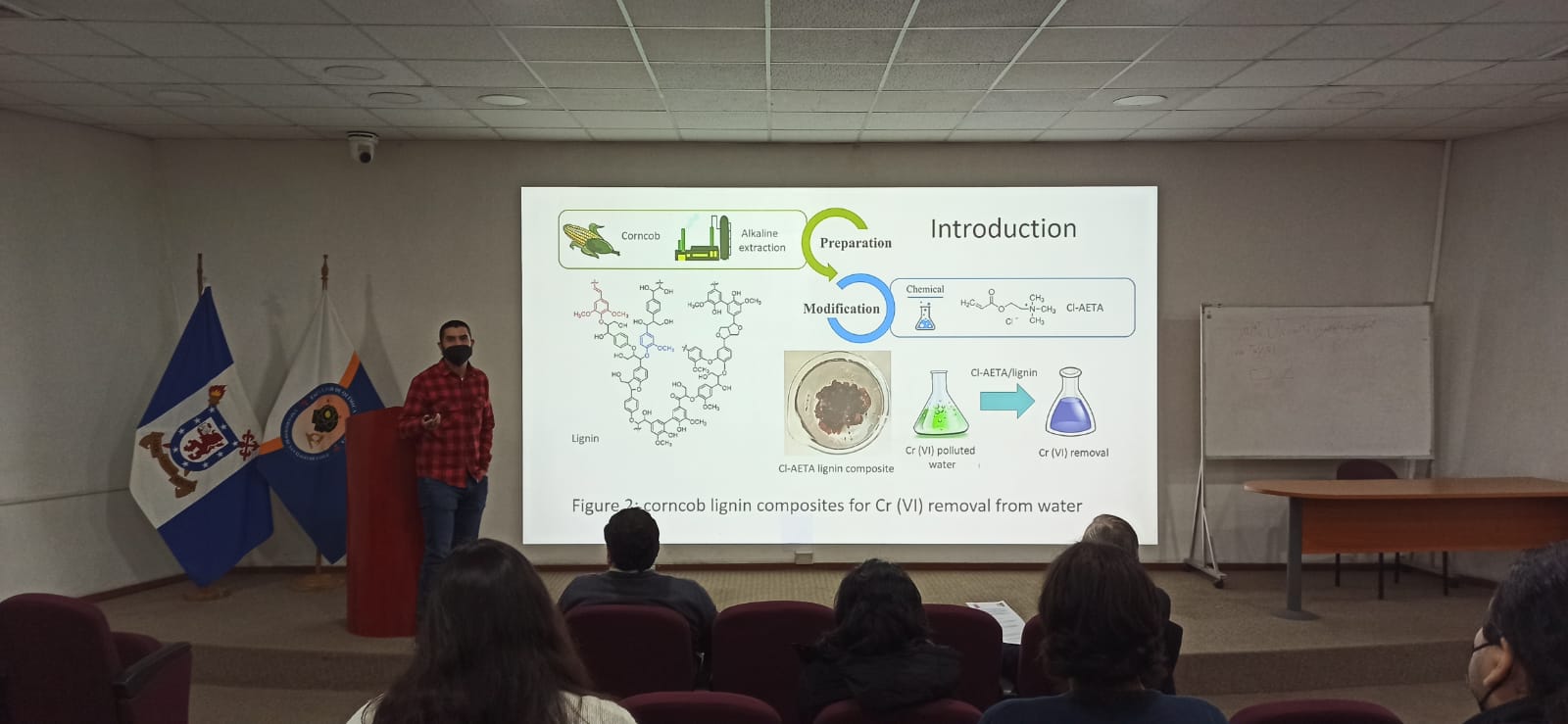 imagen Investigadores exponen resultados sobre estudios en materiales para la eliminación de contaminantes del agua