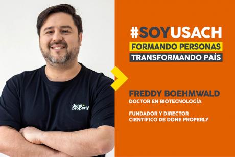 Freddy Boehmwald, doctor en Biotecnología: “Estudiar en la Usach, concebida como agente del progreso humano, es un orgullo”