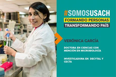 imagen Doctora en Ciencias con mención en Microbiología, Verónica García: “La investigación sólo subsiste cuando es comunicada”