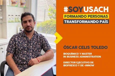 Óscar Celis, bioquímico: “La Usach te prepara para liderar equipos de trabajo, motivarlos y llegar a resultados”