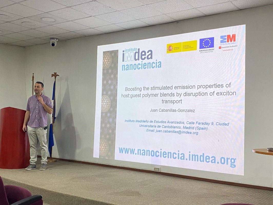 imagen Investigador del Centro de Investigación IMDEA Nanociencia estrecha lazos con la Facultad de Química y Biología