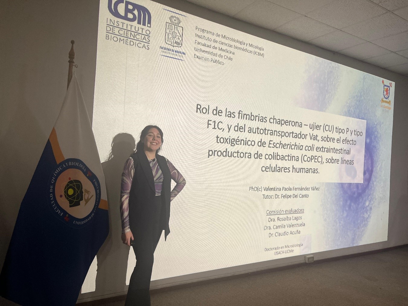 imagen Valentina Fernández, graduada de Doctorado en Microbiología: “Mi objetivo fue generar conocimientos que sirvan de base para futuras investigaciones”