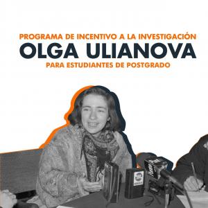Estudiantes de postgrado de nuestra facultad obtienen dos de las tres becas de Incentivo a la Investigación Olga Ulianova