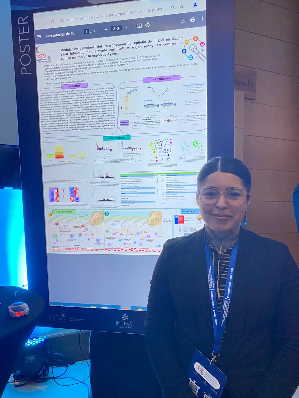 imagen Estudiante de Bioquímica de la USACH destaca en Congreso Nacional de Salmonicultura