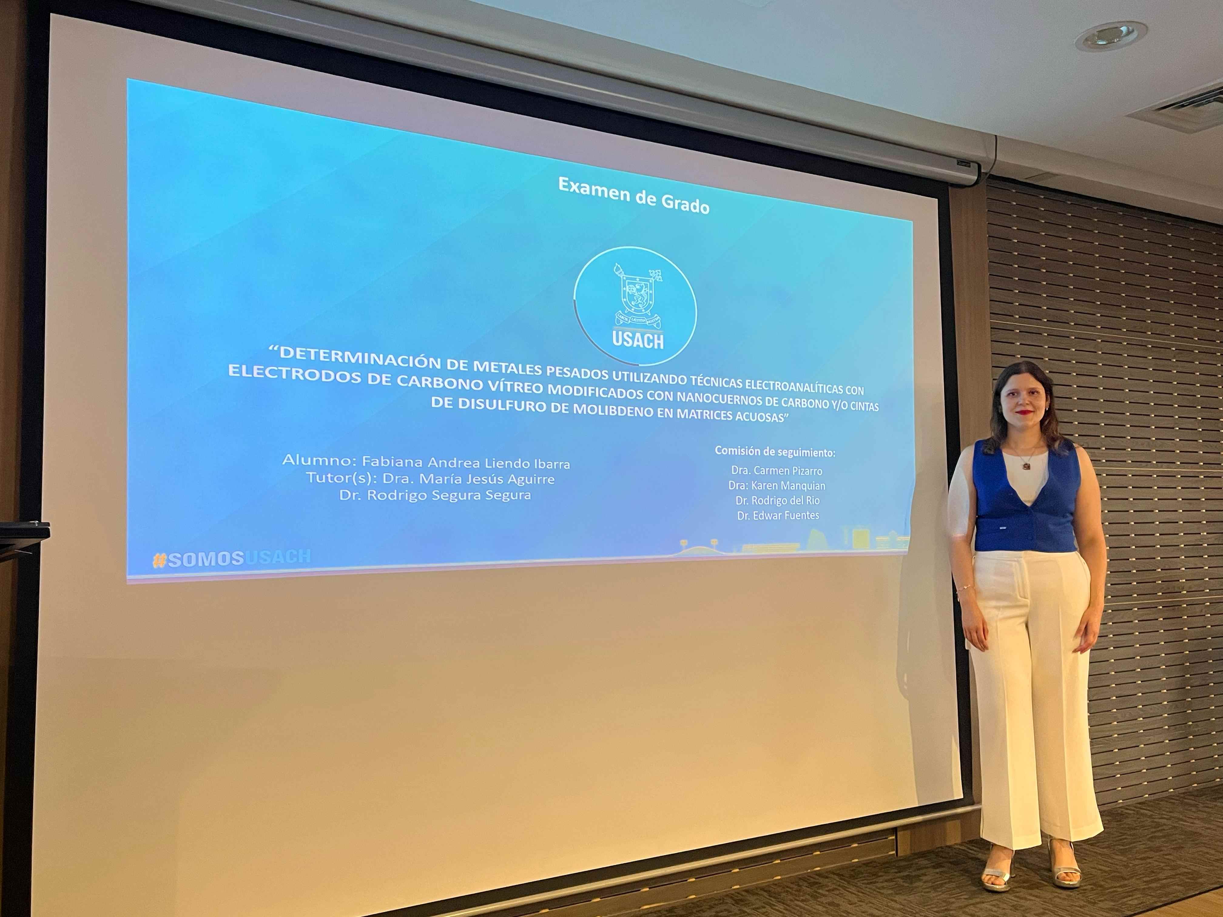 imagen Fabiana Liendo, graduada de Doctorado en Química: “El enfoque de mi investigación busca avanzar en el control ambiental y proteger la salud de los seres vivos”