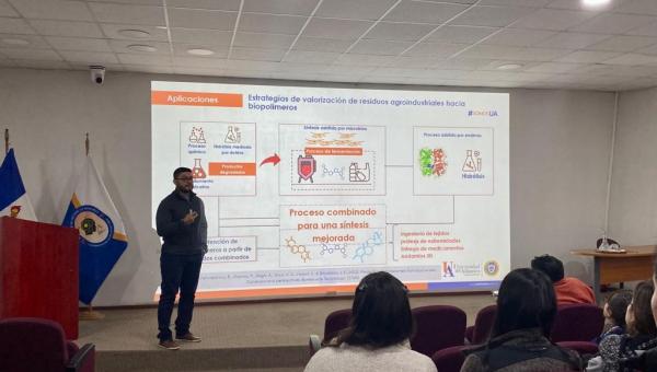 imagen Dr. Carlos Grande Tovar de la Universidad del Atlántico presenta sus investigaciones sobre las aplicaciones alimentarias y biomédicas del quitosano