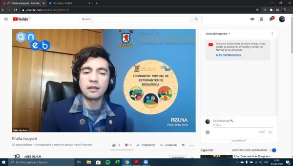 imagen Con gran convocatoria y destacando el rol social de los científicos comenzó el 1º Congreso Virtual de Estudiantes de Bioquímica