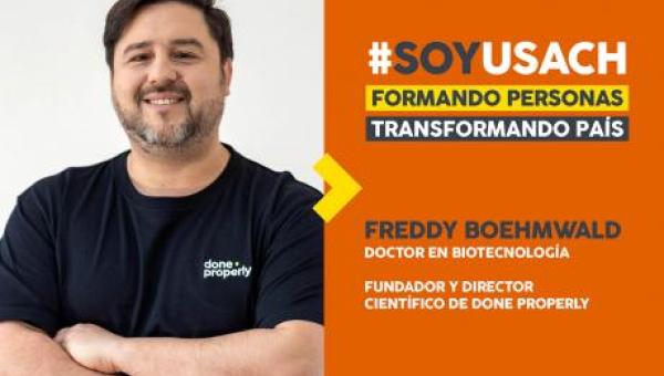Freddy Boehmwald, doctor en Biotecnología: “Estudiar en la Usach, concebida como agente del progreso humano, es un orgullo”