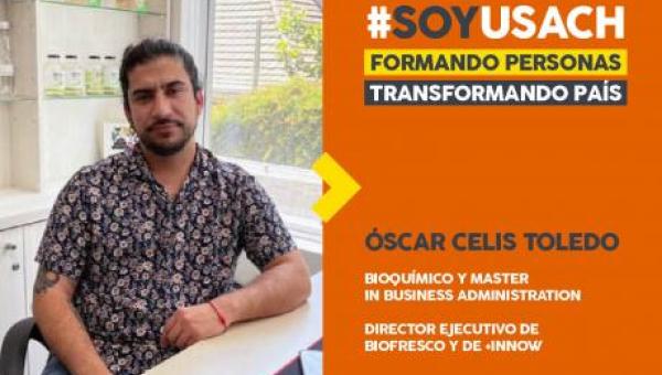 Óscar Celis, bioquímico: “La Usach te prepara para liderar equipos de trabajo, motivarlos y llegar a resultados”