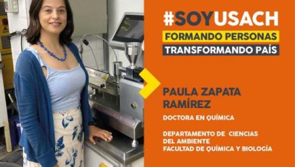 imagen Paula Zapata, Doctora en Química: “Reconozco en la Usach el soporte para postular a proyectos externos e internos de investigación”