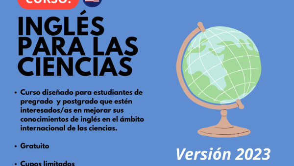 imagen Inscripciones abiertas al curso “Inglés para las ciencias”: 2da versión enero 2023