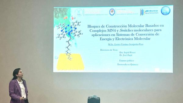 Laura Scarpetta, graduada del Doctorado en Química: “Mi objetivo es identificar nuevos enfoques y tecnologías que potencien la sostenibilidad de los sistemas de energía”