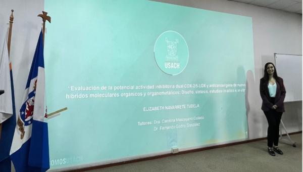 imagen Elizabeth Navarrete, graduada de Doctorado en Química: “Espero contribuir y aportar en el desarrollo de nuevas alternativas terapéuticas”
