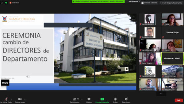 imagen Facultad de Química y Biología celebra cambio de autoridades en sus tres departamentos