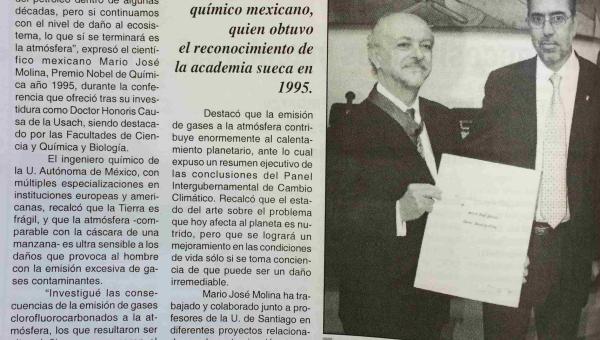 imagen Premio Nobel de Química destaca progresos en políticas sobre calentamiento global y llama a crear conciencia en las nuevas generaciones