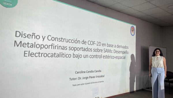 imagen Carolina Candia, graduada de Doctorado en Química: “Mi investigación busca convertirse en una alternativa aplicada” 