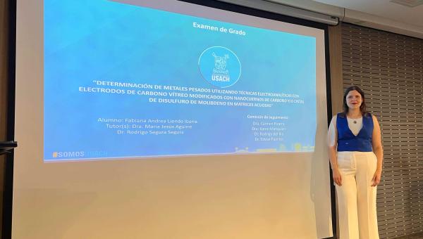 imagen Fabiana Liendo, graduada de Doctorado en Química: “El enfoque de mi investigación busca avanzar en el control ambiental y proteger la salud de los seres vivos”