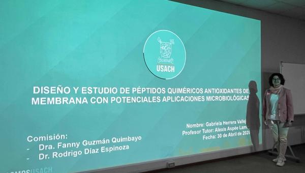 Gabriela Herrera, graduada Magíster en Química: “Esta investigación puede aportar al desarrollo de estrategias preventivas basadas en antioxidantes” 