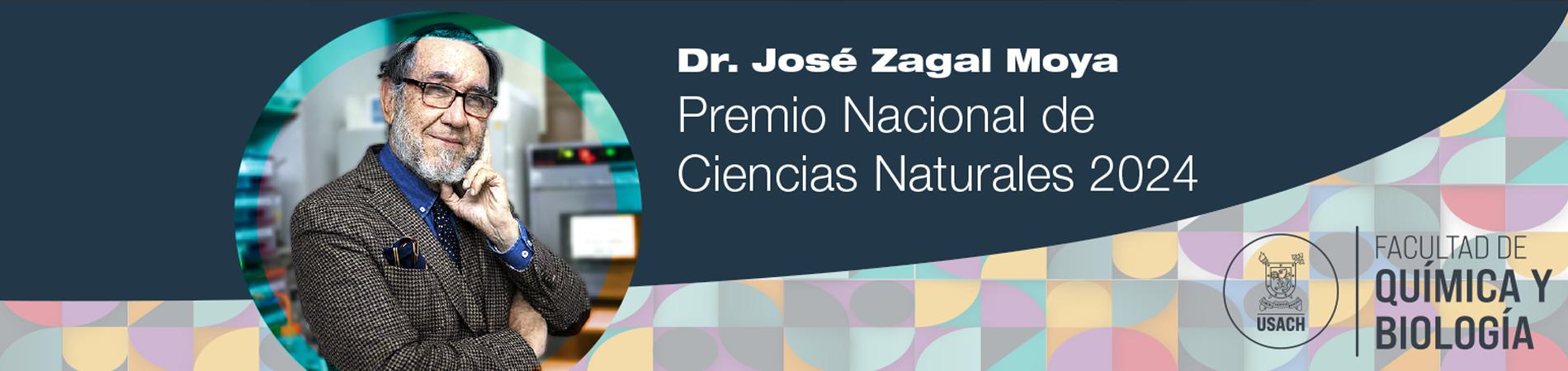 Doctor José Zagal Moya, premio nacional de ciencias naturales veinte veinticuatro.